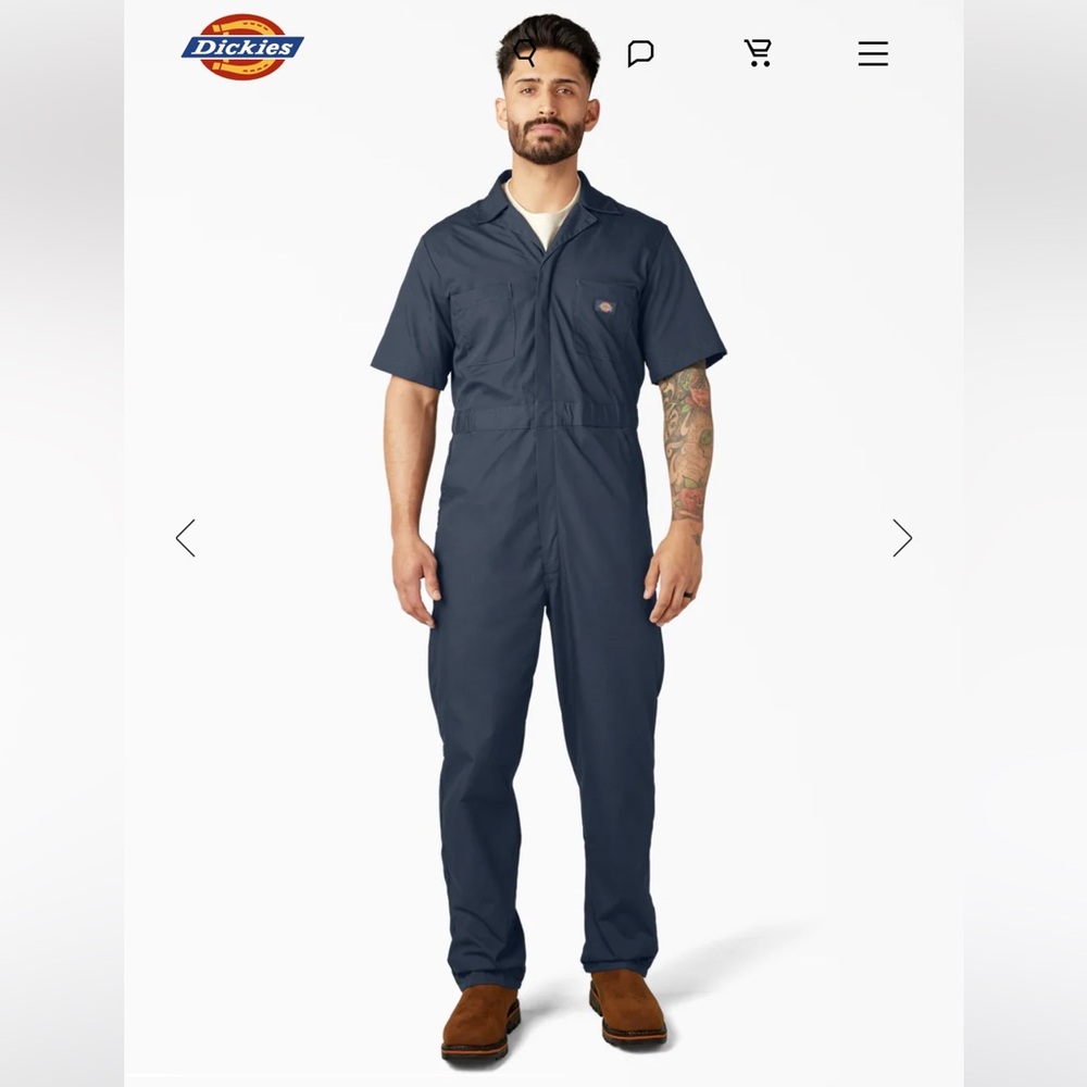 Dickies Men's Dark Blue Work Coverall